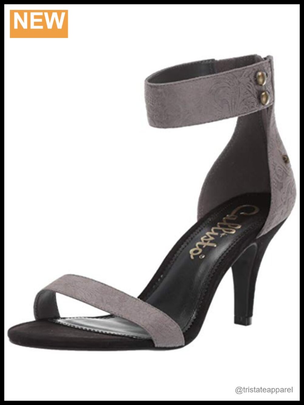 Womens Velvet Open Toe Ankle Strap Stiletto Heels